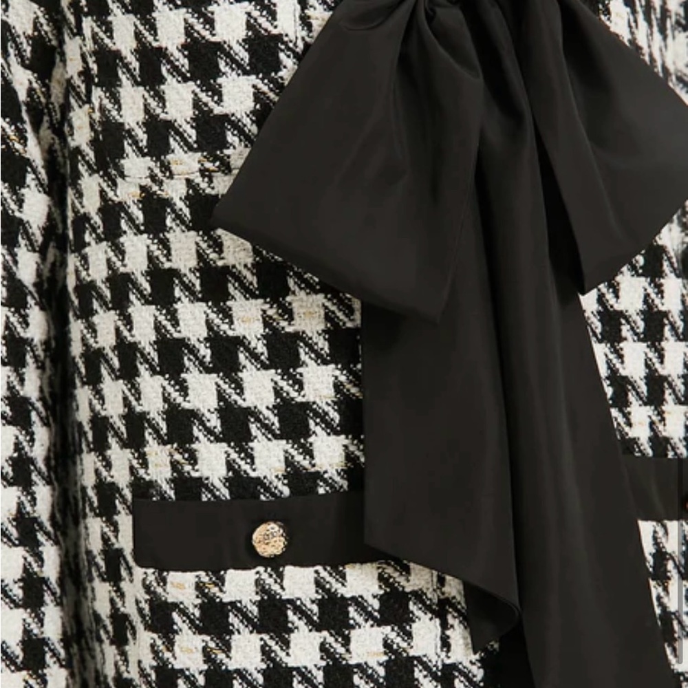 NWT POMANDER PLACE, Coco Tweed Bow Dress, XL - Picture 4 of 15